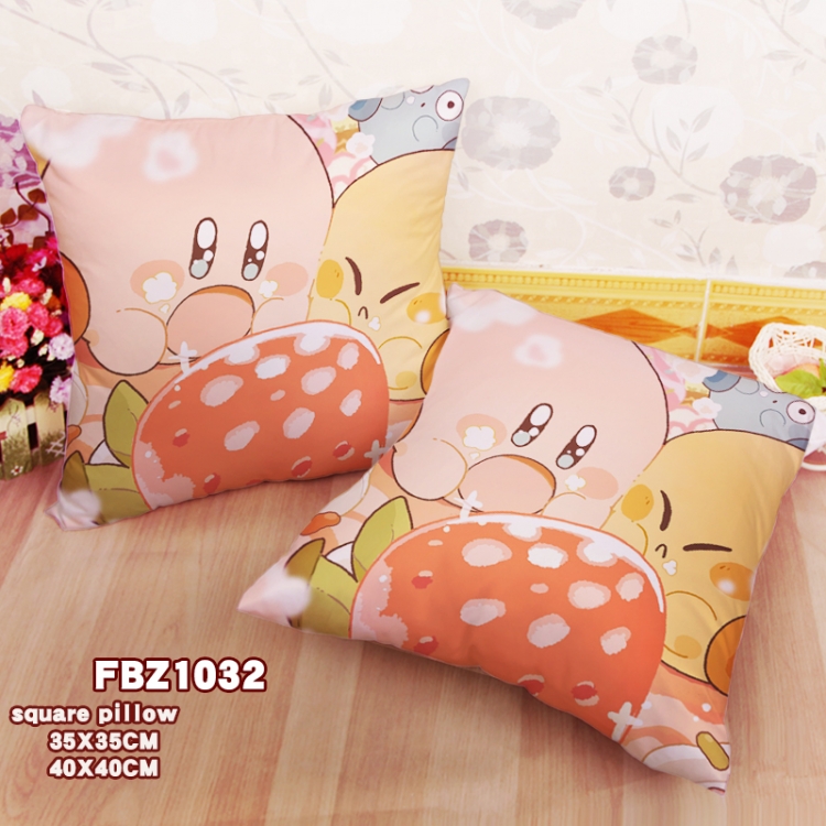 Kirby Anime square full-color pillow cushion 45X45CM NO FILLING  FBZ1032