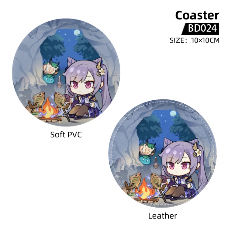 Genshin Impact Anime peripheral coaster 10x10cm price for 5 pcs BD024