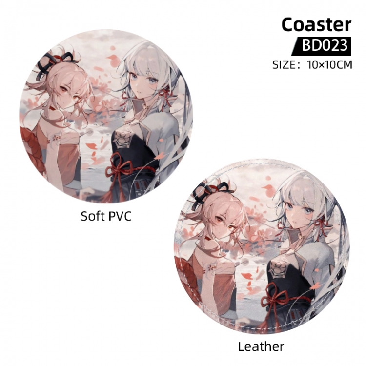 Genshin Impact Anime peripheral coaster 10x10cm price for 5 pcs BD023