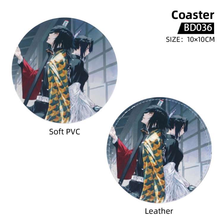 Demon Slayer Kimets Anime peripheral coaster 10x10cm price for 5 pcs BD036