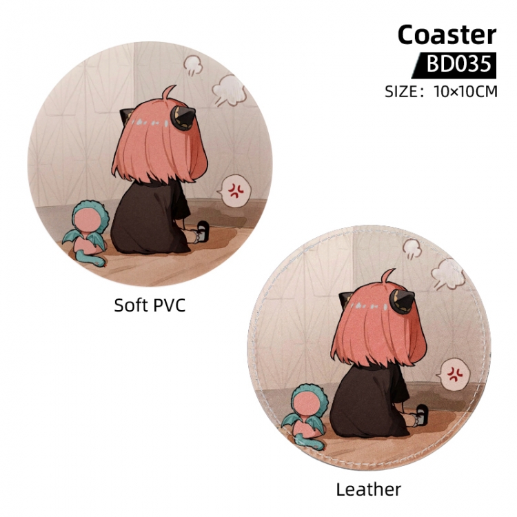 SPY×FAMILY Anime peripheral coaster 10x10cm price for 5 pcs BD035