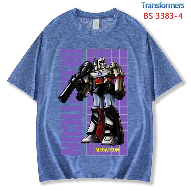 Transformers ice silk cotton loose and comfortable T-shirt from XS to 5XL BS-3383-4