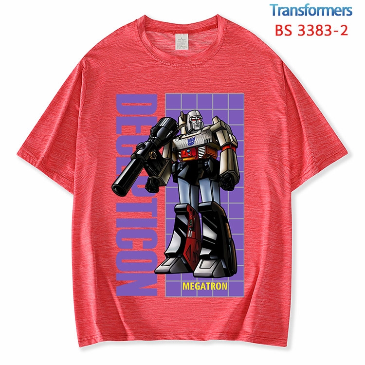 Transformers ice silk cotton loose and comfortable T-shirt from XS to 5XL BS-3383-2