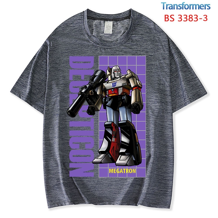 Transformers ice silk cotton loose and comfortable T-shirt from XS to 5XL  BS-3383-3