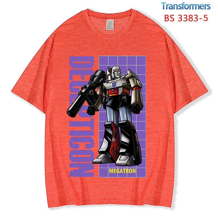 Transformers ice silk cotton loose and comfortable T-shirt from XS to 5XL BS-3383-5