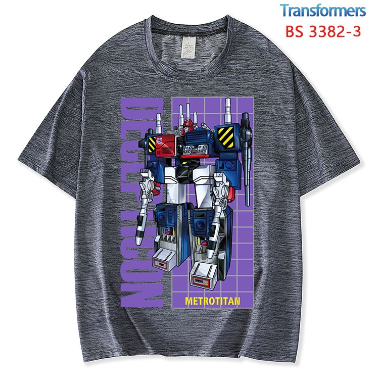 Transformers ice silk cotton loose and comfortable T-shirt from XS to 5XL BS-3382-3