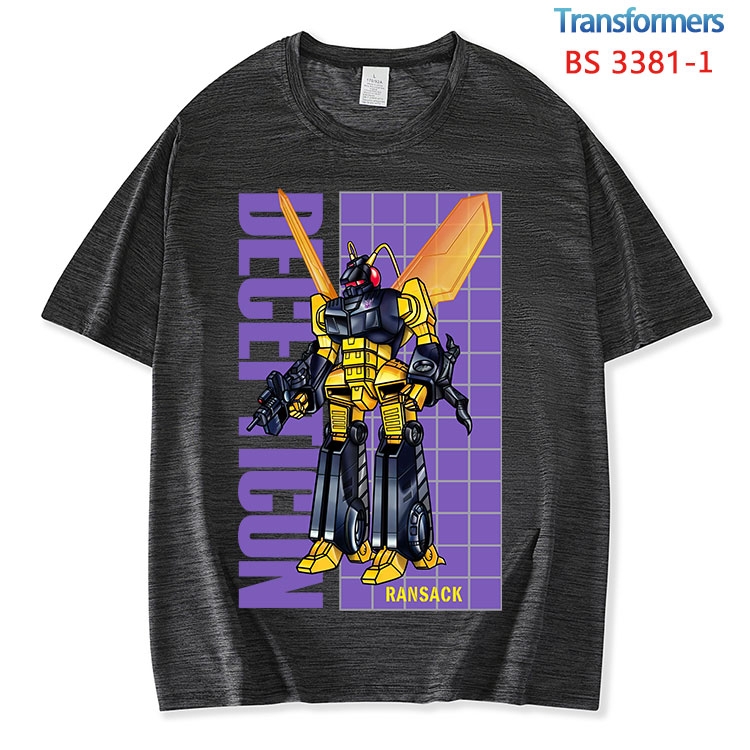 Transformers ice silk cotton loose and comfortable T-shirt from XS to 5XL BS-3381-1