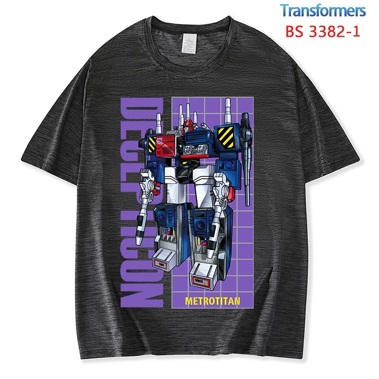Transformers ice silk cotton loose and comfortable T-shirt from XS to 5XL BS-3382-1