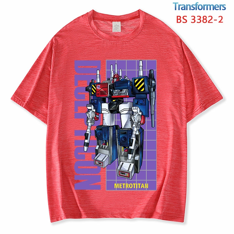 Transformers ice silk cotton loose and comfortable T-shirt from XS to 5XL BS-3382-2