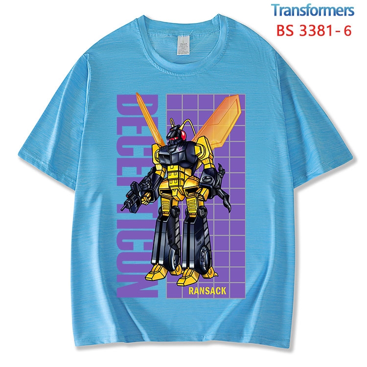 Transformers ice silk cotton loose and comfortable T-shirt from XS to 5XL BS-3381-6