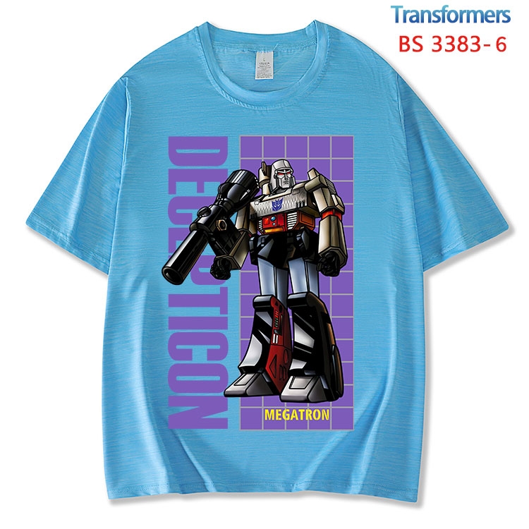 Transformers ice silk cotton loose and comfortable T-shirt from XS to 5XL BS-3383-6