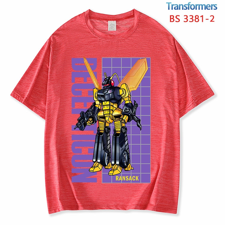 Transformers ice silk cotton loose and comfortable T-shirt from XS to 5XL BS-3381-2