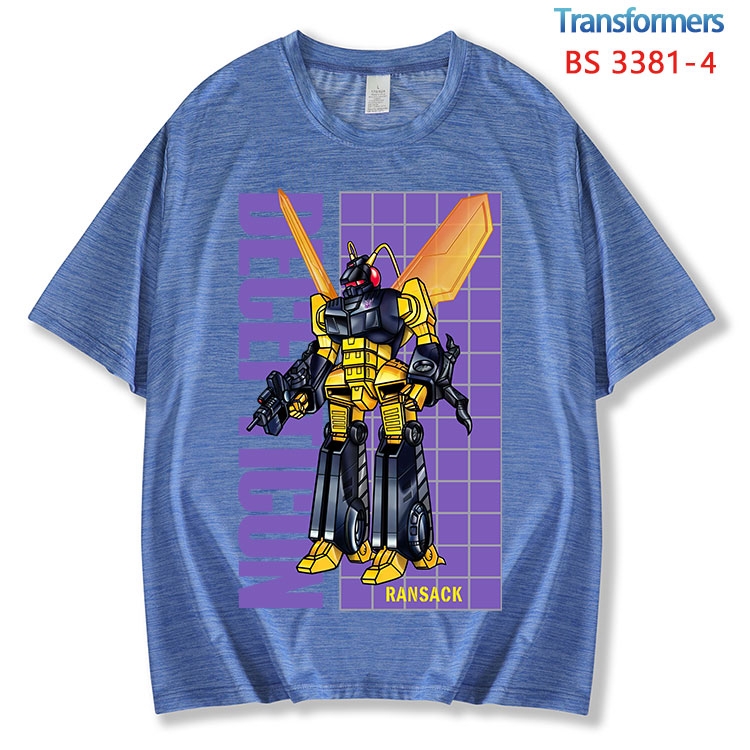 Transformers ice silk cotton loose and comfortable T-shirt from XS to 5XL BS-3381-4