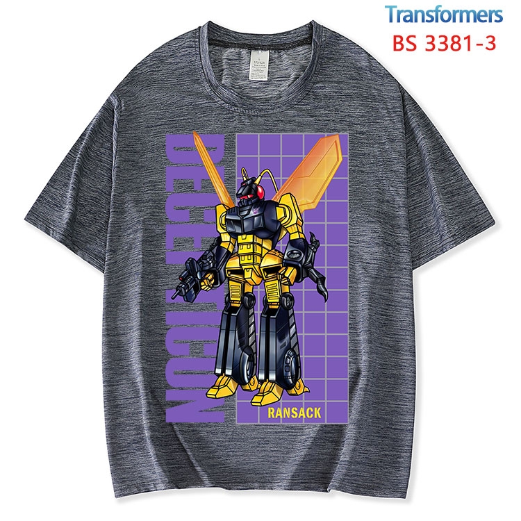 Transformers ice silk cotton loose and comfortable T-shirt from XS to 5XL BS-3381-3