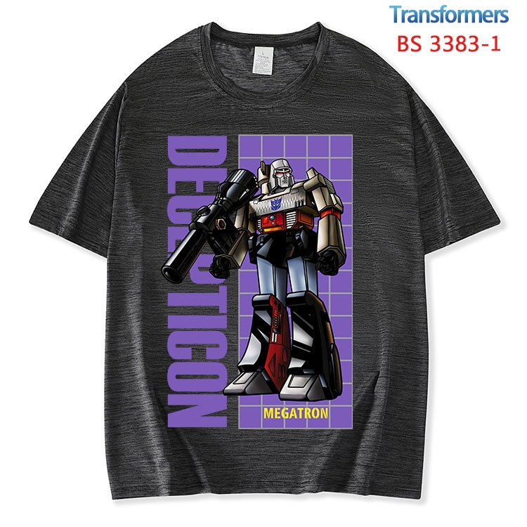 Transformers ice silk cotton loose and comfortable T-shirt from XS to 5XL BS-3383-1