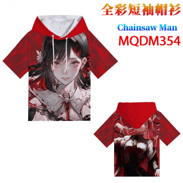 Chainsaw man Full Color Hoodie Pullover Short Sleeve T-Shirt from 2XS to 4XL MQDM 354 MQDM 354