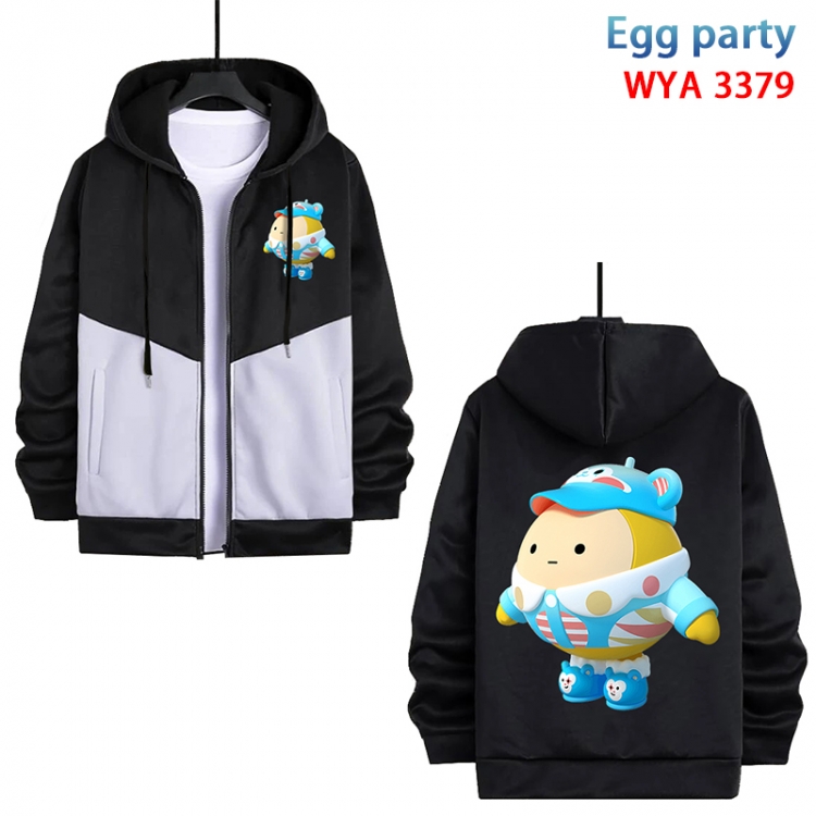 Egg party Anime cotton zipper patch pocket sweater from S to 3XL WYA-3379-3