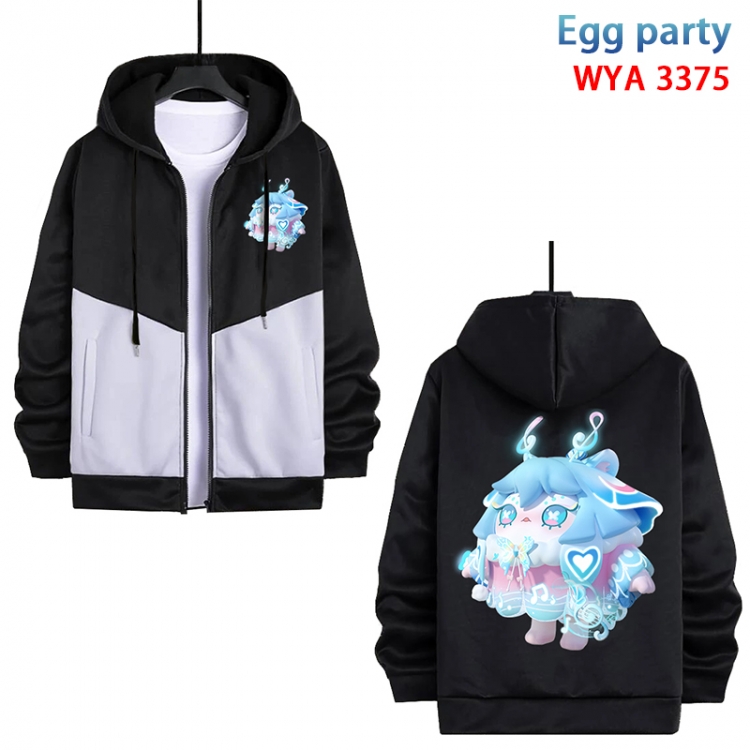 Egg party Anime cotton zipper patch pocket sweater from S to 3XL WYA-3375-3
