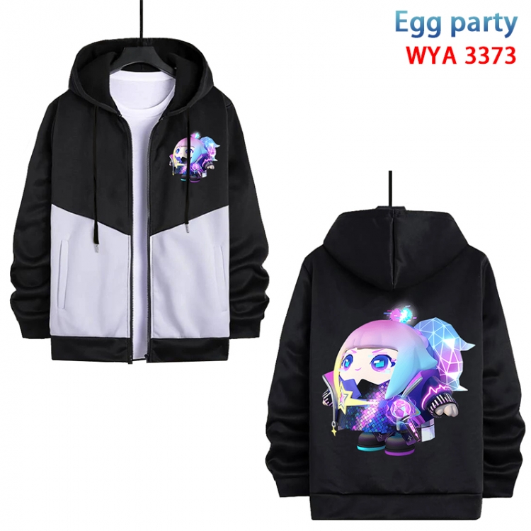 Egg party Anime cotton zipper patch pocket sweater from S to 3XL WYA-3373-3