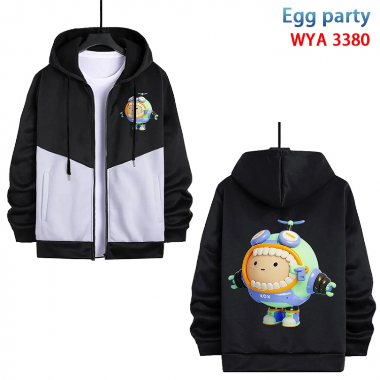 Egg party Anime cotton zipper patch pocket sweater from S to 3XL  WYA-3380-3