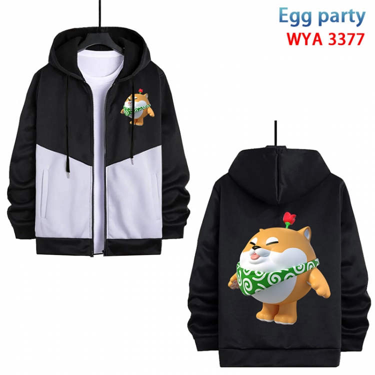 Egg party Anime cotton zipper patch pocket sweater from S to 3XL WYA-3377-3