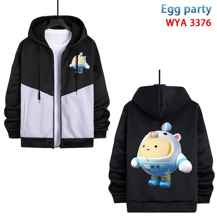 Egg party Anime cotton zipper patch pocket sweater from S to 3XL WYA-3376-3