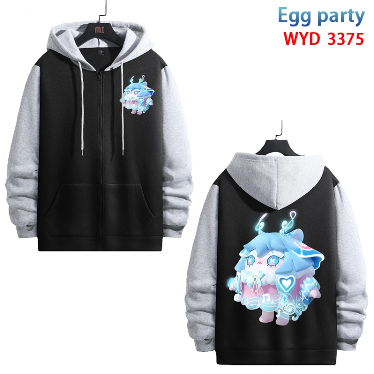 Egg party Anime cotton zipper patch pocket sweater from S to 3XL  WYD-3375-3