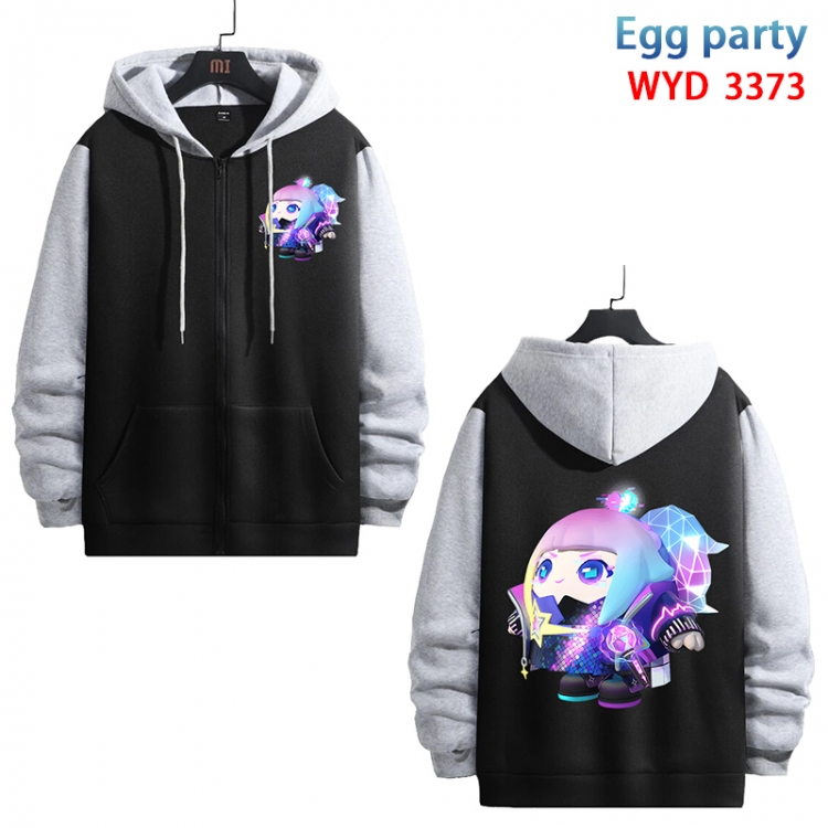 Egg party Anime cotton zipper patch pocket sweater from S to 3XL  WYD-3373-3