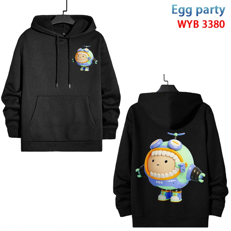 Egg party Anime color contrast patch pocket sweater from XS to 4XL WYB-3380-3