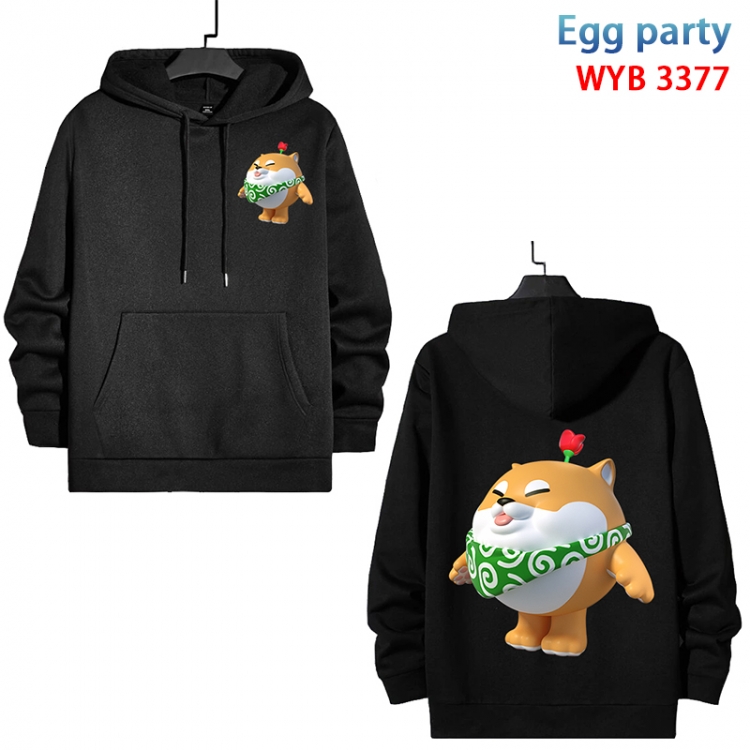 Egg party Anime color contrast patch pocket sweater from XS to 4XL WYB-3377-3