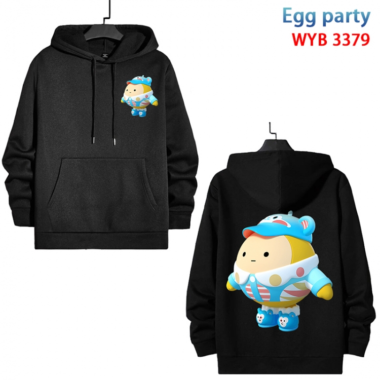 Egg party Anime color contrast patch pocket sweater from XS to 4XL WYB-3379-3