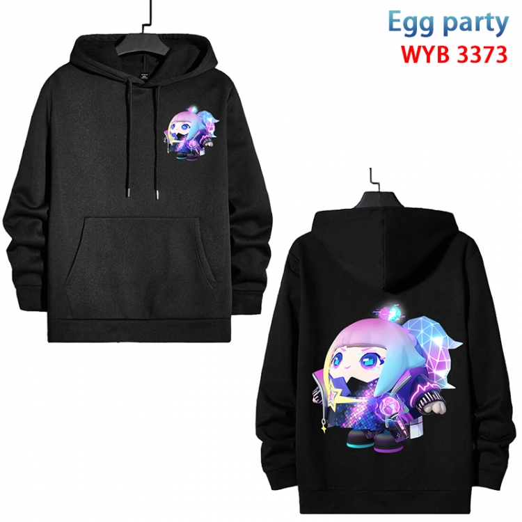 Egg party Anime color contrast patch pocket sweater from XS to 4XL WYB-3373-3