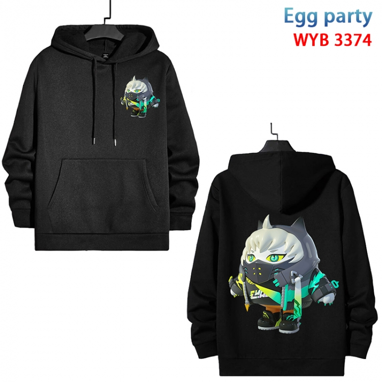 Egg party Anime color contrast patch pocket sweater from XS to 4XL WYB-3374-3