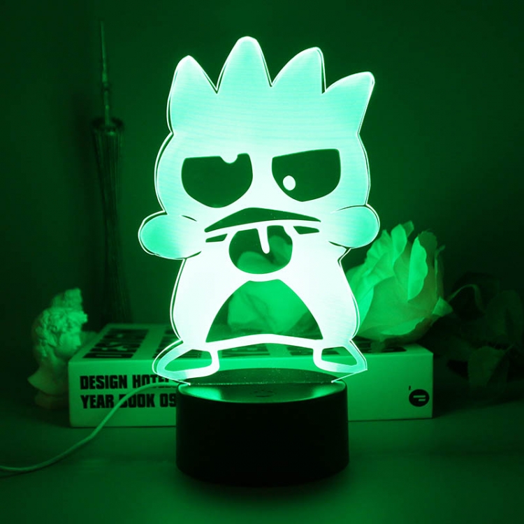 3D night light USB touch switch colorful acrylic table lamp BLACK BASE 690