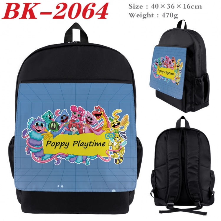 Poppy Playtime New nylon canvas waterproof backpack 40X36X16CM BK-2064