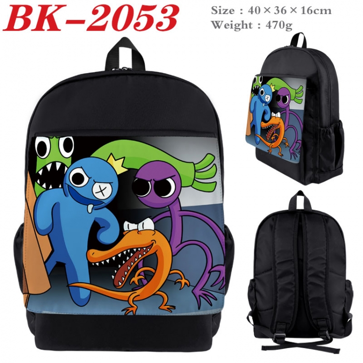 Rainbow Friend New nylon canvas waterproof backpack 40X36X16CM BK-2053