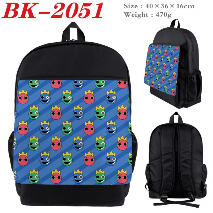 Rainbow Friend New nylon canvas waterproof backpack 40X36X16CM BK-2051