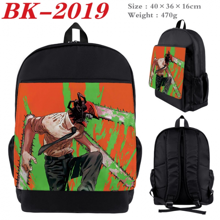 Chainsaw man New nylon canvas waterproof backpack 40X36X16CM  BK-2019