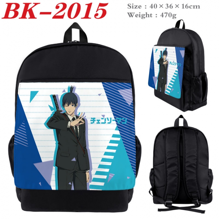 Chainsaw man New nylon canvas waterproof backpack 40X36X16CM BK-2015