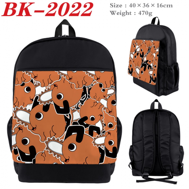 Chainsaw man New nylon canvas waterproof backpack 40X36X16CM BK-2022