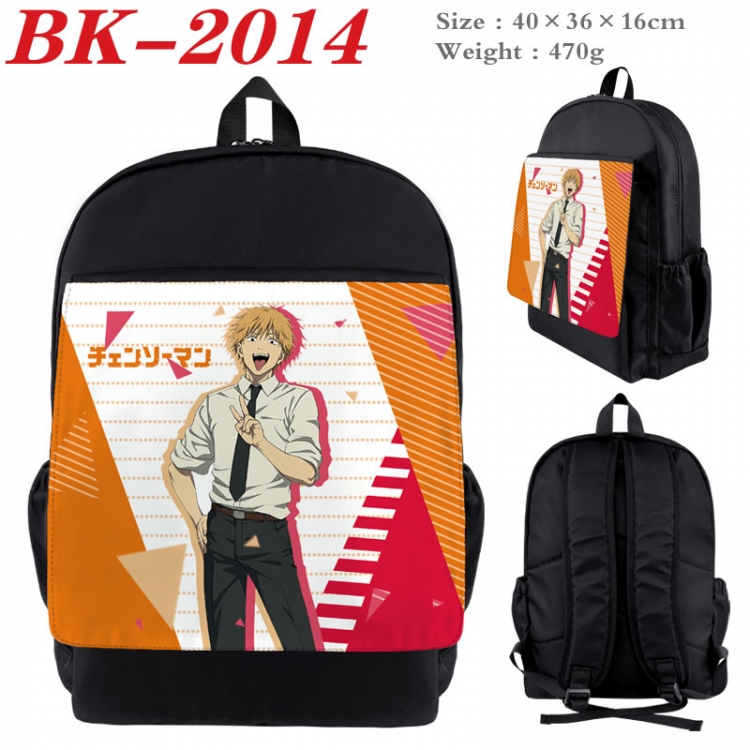 Chainsaw man New nylon canvas waterproof backpack 40X36X16CM BK-2014