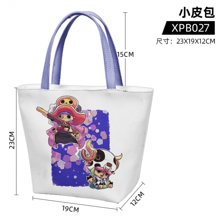 One Piece Anime one shoulder small leather bag 23X19X12cm supports customization with individual designs