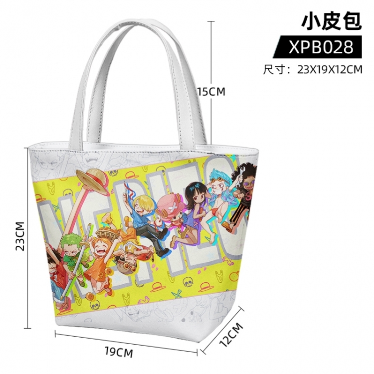 One Piece Anime one shoulder small leather bag 23X19X12cm supports customization with individual designs