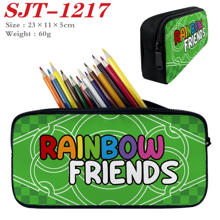 Rainbow Friend Anime nylon student pencil case 23x11x5cm SJT-1217