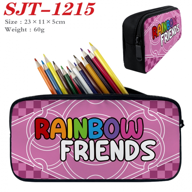 Rainbow Friend Anime nylon student pencil case 23x11x5cm SJT-1215