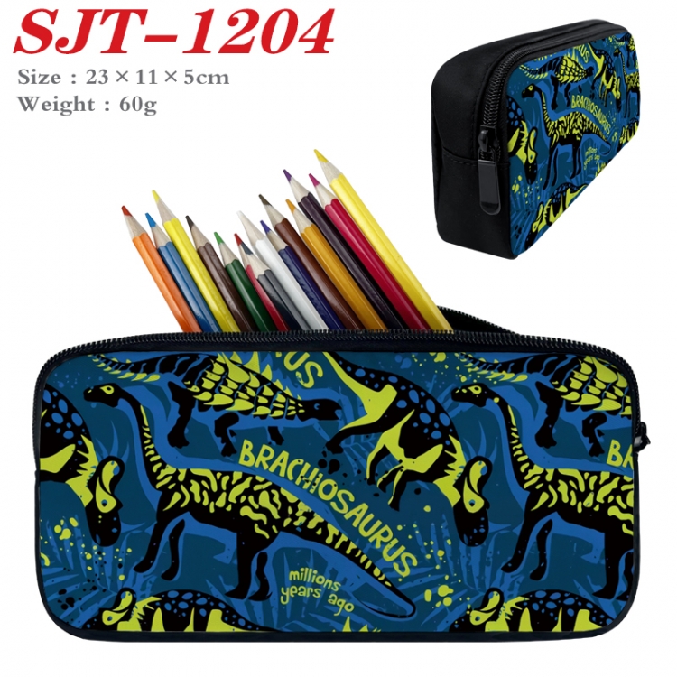 Dinosaur series  Anime nylon student pencil case 23x11x5cm SJT-1204