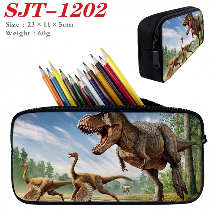 Dinosaur series  Anime nylon student pencil case 23x11x5cm SJT-1202
