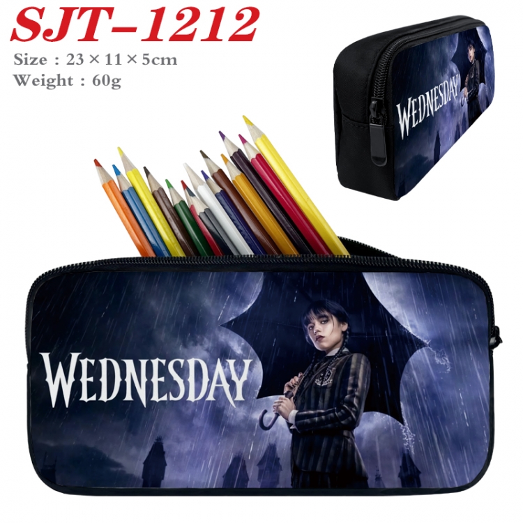 Wednesday  Anime nylon student pencil case 23x11x5cm  SJT-1212