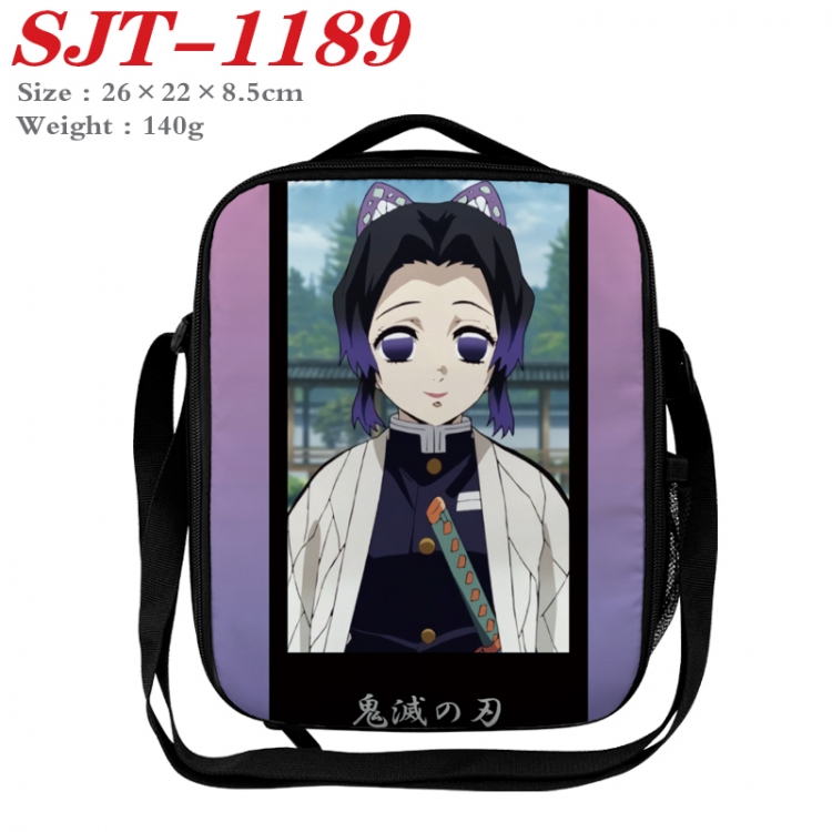 Demon Slayer Kimets Anime Lunch Bag Crossbody Bag 26x22x8.5cm SJT-1189