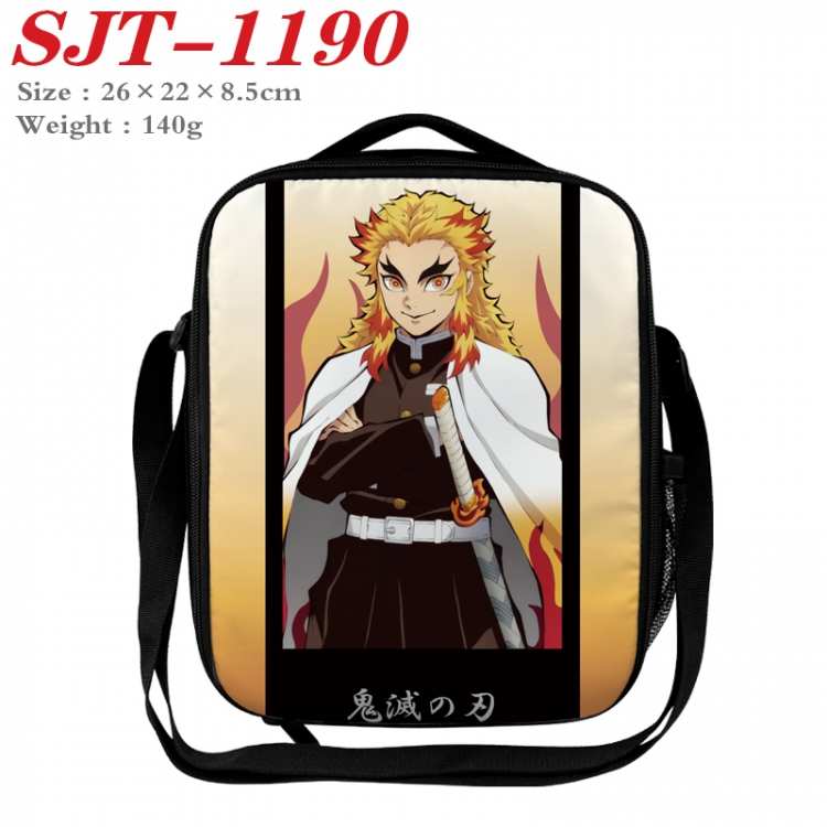 Demon Slayer Kimets Anime Lunch Bag Crossbody Bag 26x22x8.5cm SJT-1190